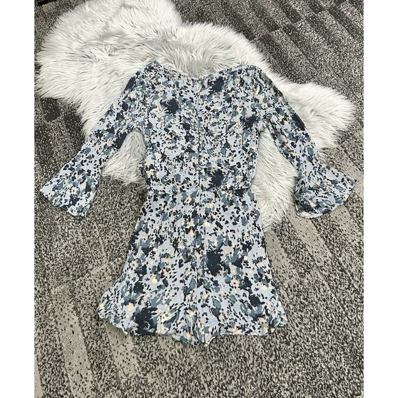 Free People Viscose All The Right Ruffles Romper Size Small - Picture 6 of 7